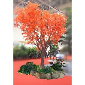 人工赤いメープルツリー